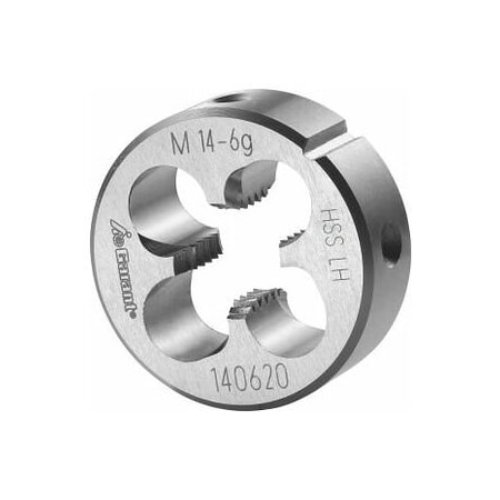 Garant M14X2 HSS Round Die, Left-Hand, Closed/Pre-Slit Form 140620 M14